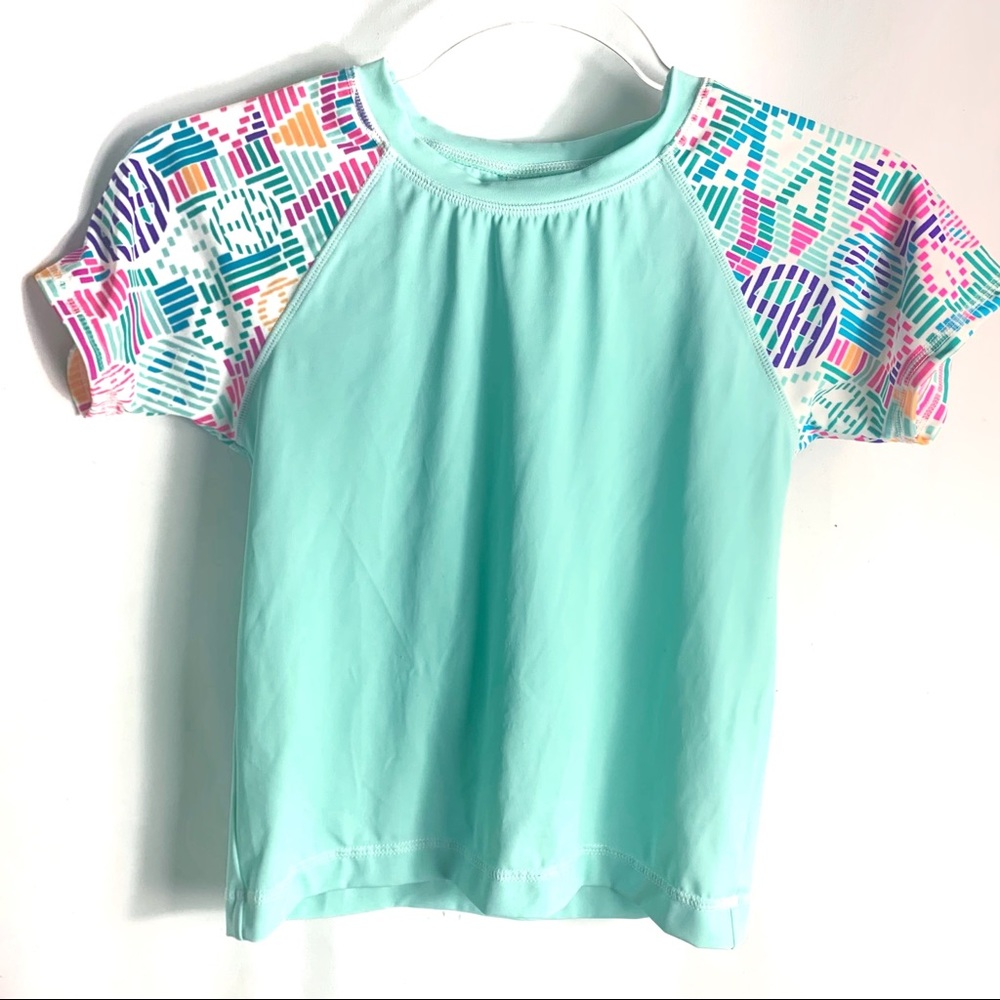 Joe Boxer Girls Blue Rash Guard Top